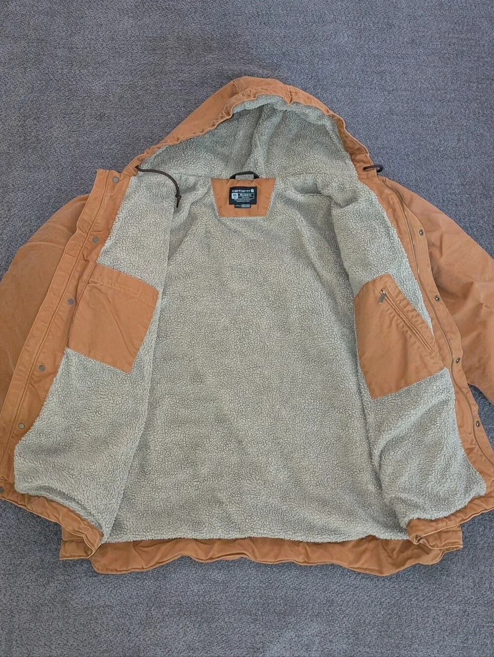 Carhartt Washed Duck Bartlett Jacket Brown Tan Men's 3XL TALL 103826